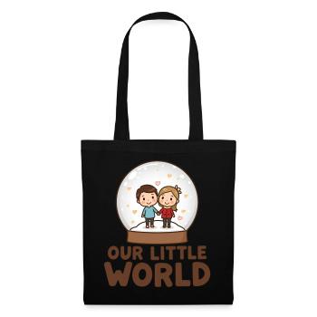 Boule à neige Couple Coeur – Our Little World Noël - Sac en tissu - noir - Devant