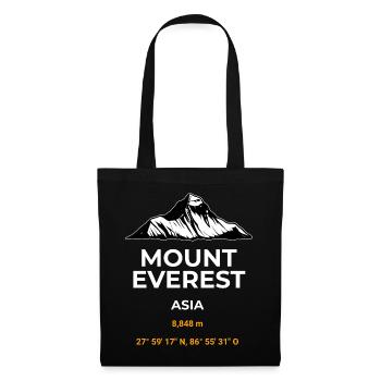 Mount Everest Hoodie T-Shirt Outdoor merch - Sac en tissu - noir - Devant