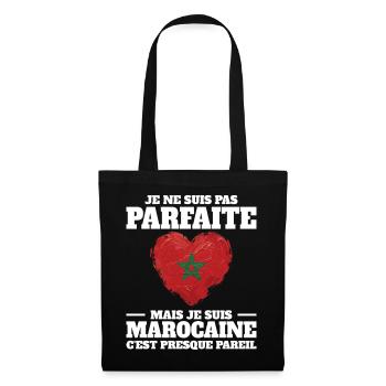 Je Suis Marocaine Femme Maroc - Sac en tissu - noir - Devant