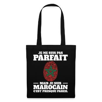 Je Suis Marocain Homme Maroc ADN - Sac en tissu - noir - Devant