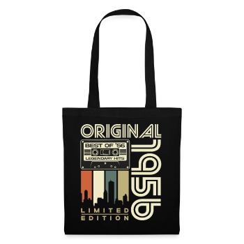 Vintage 1956 Né 70e anniversaire Rétro - Sac en tissu - noir - Devant