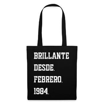 Date de naissance : février 1984 - Sac en tissu - noir - Devant