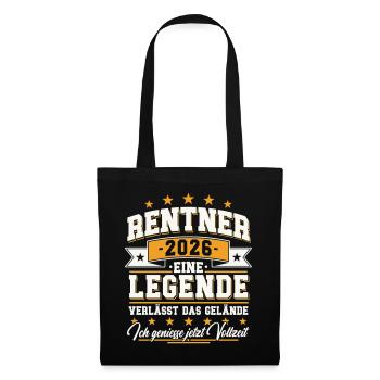 Retraités 2026 - Une légende quitte le site - Sac en tissu - noir - Devant