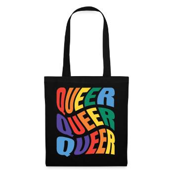 -2026-_LGBTQ_Queer_Queer_Queer_3 - Stoffbeutel - Schwarz - Vorne