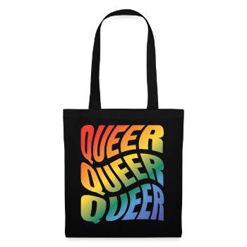 -2026-_LGBTQ_Queer_Queer_Queer_5 - Stoffbeutel - Schwarz - Vorne