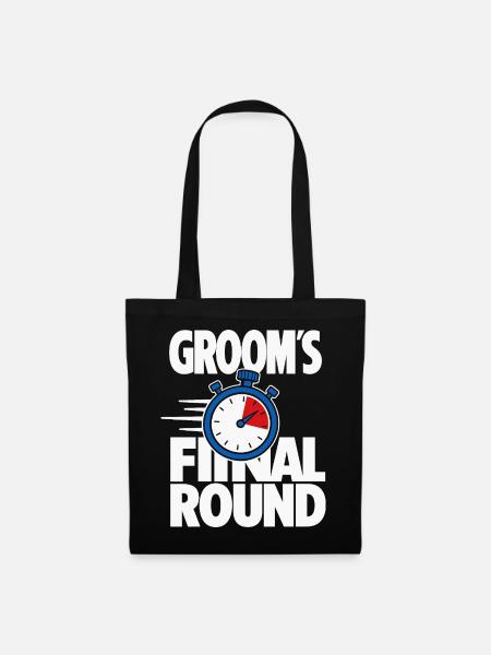Groom’s Final Round Stopwatch - Stoffbeutel - Schwarz