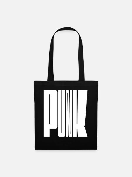 Punk Bold Letters - Stoffbeutel - Schwarz