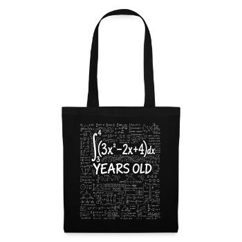 34th Birthday Calculus Math Geek Funny - Tote Bag - black - Front