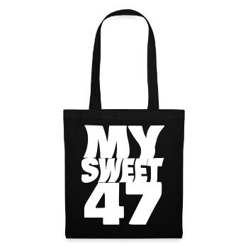 47 - Sac en tissu - noir - Devant