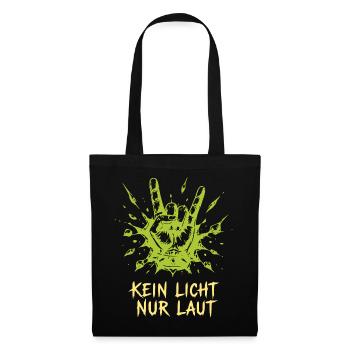 Kein Licht Nur Laut Rock-Graphic - Stoffbeutel - Schwarz - Vorne