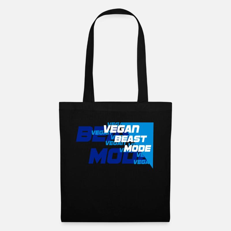Vegan Beast [blue] - Stoffbeutel - Schwarz