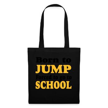 Saut en longueur - Saut en hauteur - Sac en tissu - noir - Devant