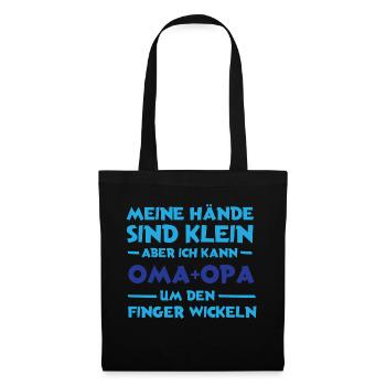 Meine Hände sind klein - Stoffbeutel - Schwarz - Vorne