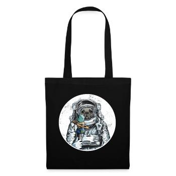 Dog Astronaut French Bulldog Planet Ice Space - Tote Bag - black - Front