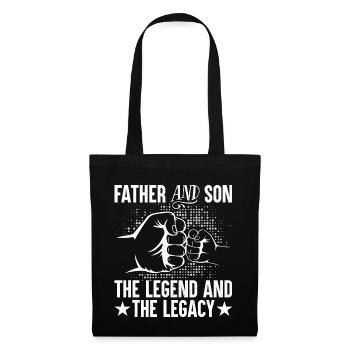 Father and son the legend and legacy - Tote Bag - black - Front