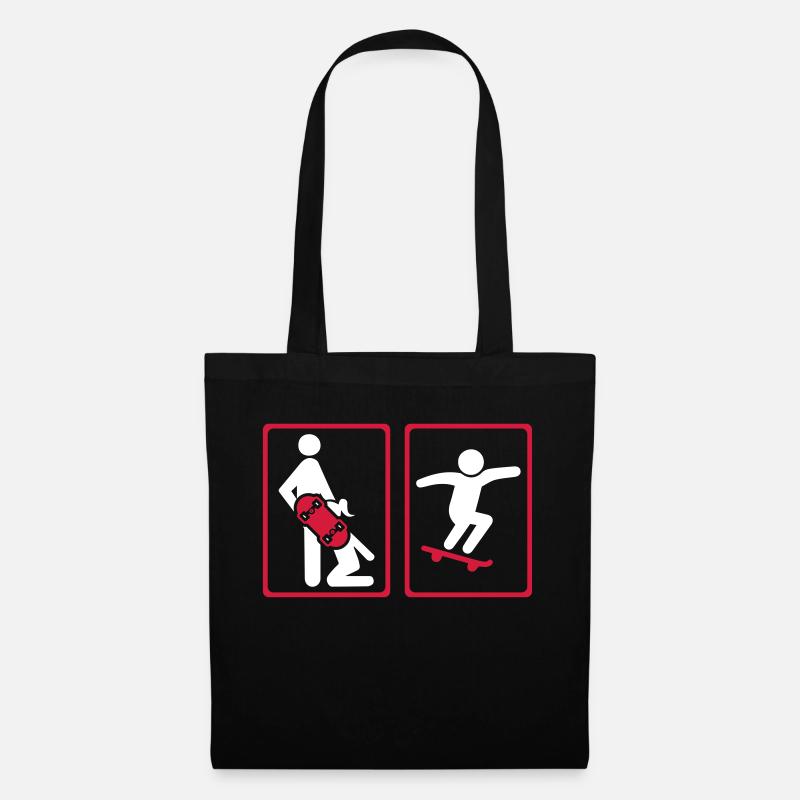 skateboard - Sac en tissu - noir