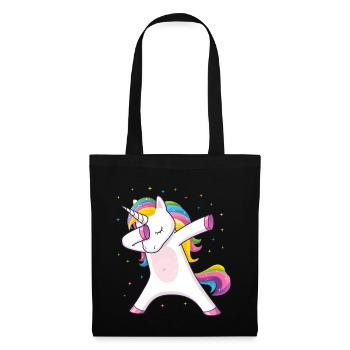 Dabbing Licorne Idée cadeau Dabbing Unicorn - Sac en tissu - noir - Devant