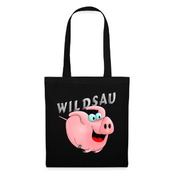 Wildsau - Stoffbeutel - Schwarz - Vorne