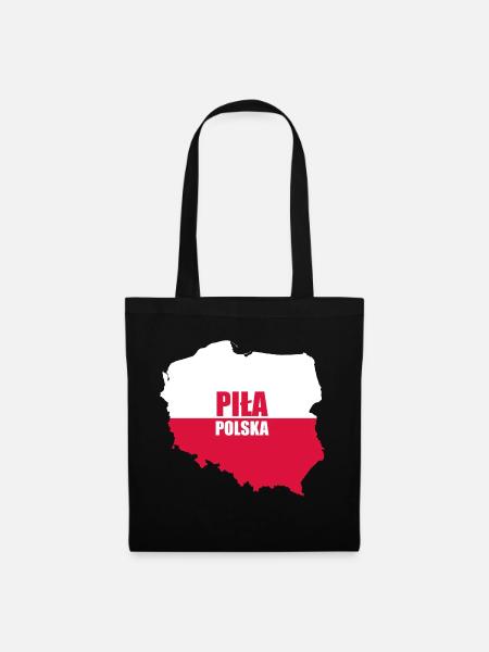 Piła Schneidemühl Polska Polen Geschenk Pila - Stoffbeutel - Schwarz