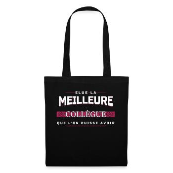 meilleure collegue - Sac en tissu - noir - Devant