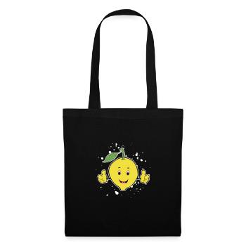 Citron - Sac en tissu - noir - Devant