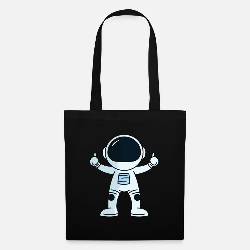 Astronaut - Stoffbeutel - Schwarz