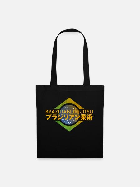 Brazilian Jiu-Jitsu Farben Brasilien - Stoffbeutel - Schwarz