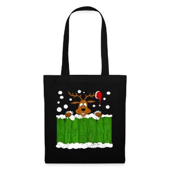 Christmas Reindeer - Tote Bag - black - Front