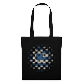 Grèce drapeau utilisé points de vue Athènes Crète - Sac en tissu - noir - Devant
