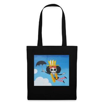 one piece Brook Skelet Anime Sky sky clouds dead - Tote Bag - black - Front