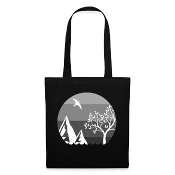 Voyage en plein air Aventure Nature - Sac en tissu - noir - Devant