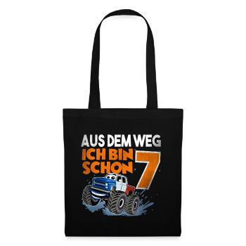 Aus Dem Weg Ich Bin Schon 7 - Stoffbeutel - Schwarz - Vorne