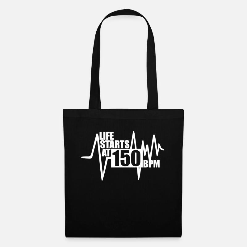 La vie commence à 150 BPM - Sac en tissu - noir