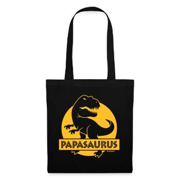Papasaurus (Meilleur papa / Papa / Papa / NEG) - Sac en tissu - noir - Devant