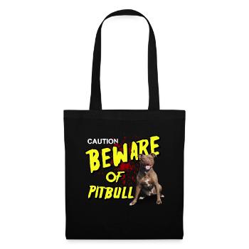 beware of pitbull - Tote Bag - black - Front