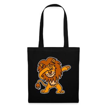 Dab dabbing lion Pays-Bas Orange Championnat d’Europe de football - Sac en tissu - noir - Devant