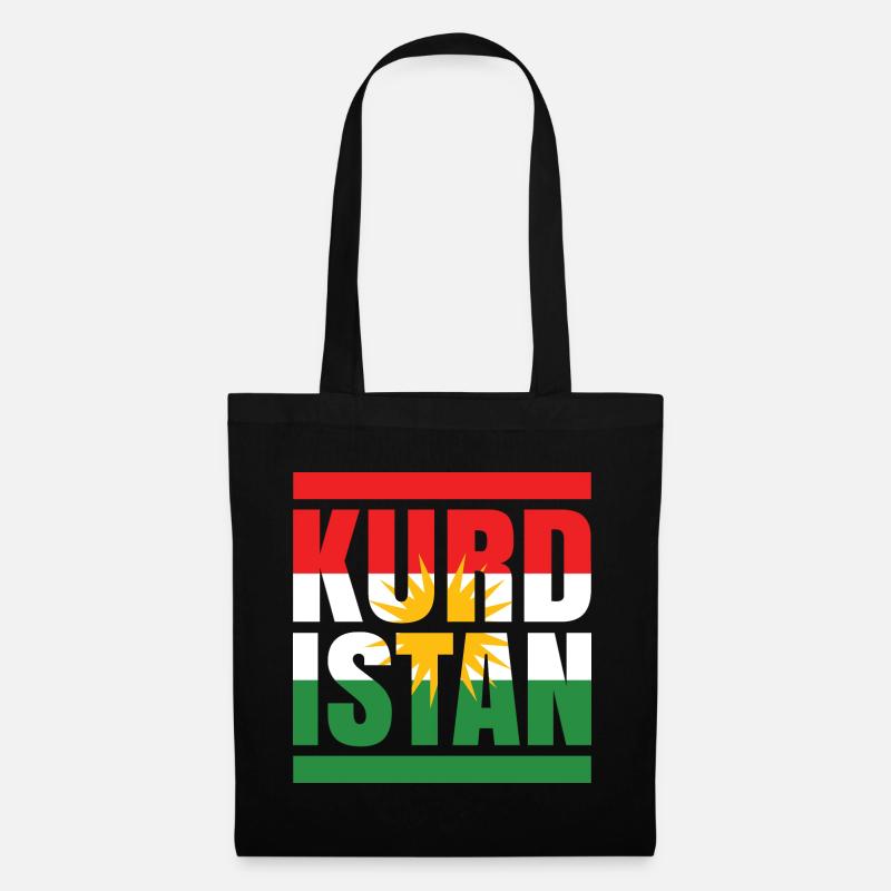 Kurdistan - Stoffbeutel - Schwarz