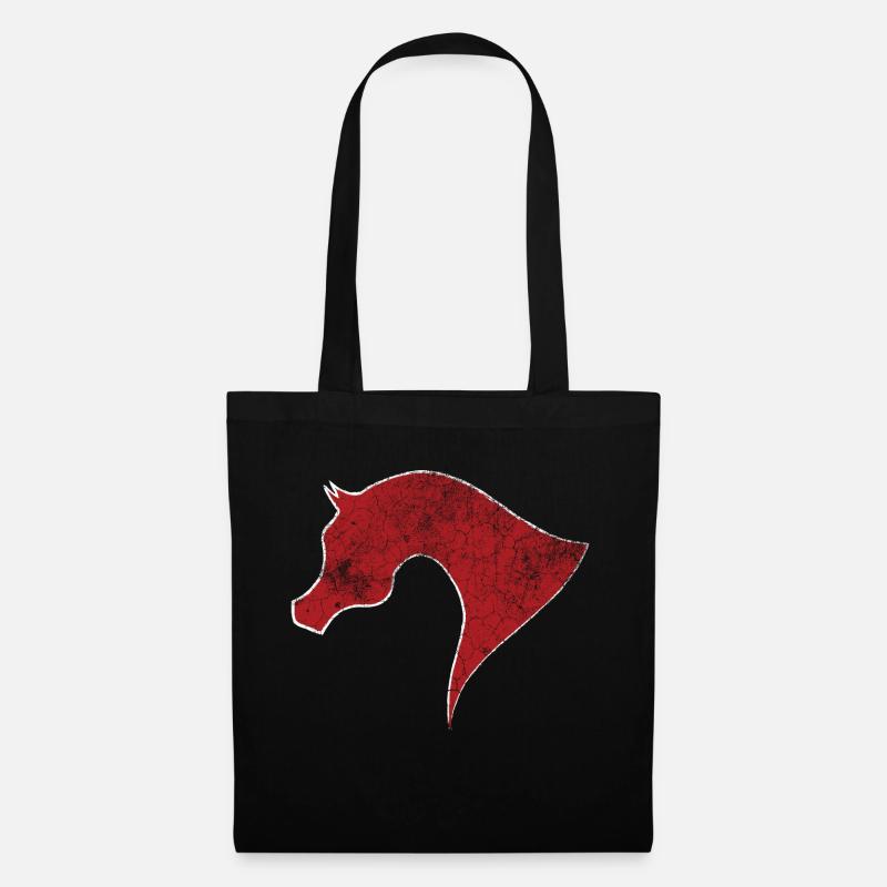 arabic horse - Stoffbeutel - Schwarz