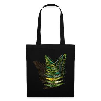 filigranes Trio de fougères de couleurs vives délicates - Sac en tissu - noir - Devant