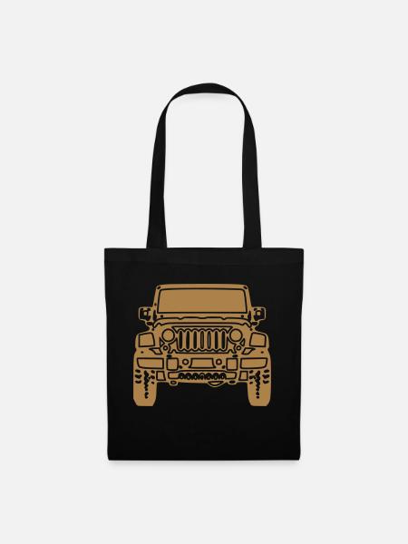 Wrangler vorne - Stoffbeutel - Schwarz