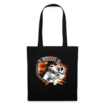 geek - Sac en tissu - noir - Devant