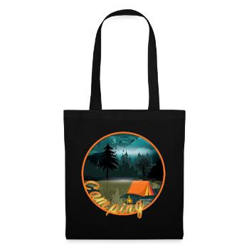 wildly romantic camping with campfire romance - Tote Bag - black - Front