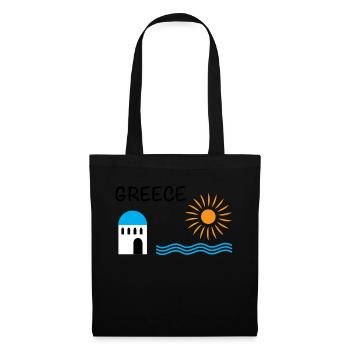 Grèce - Sac en tissu - noir - Devant