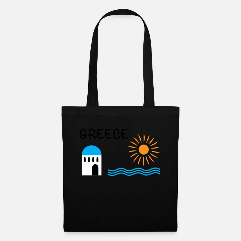 Grèce - Sac en tissu - noir
