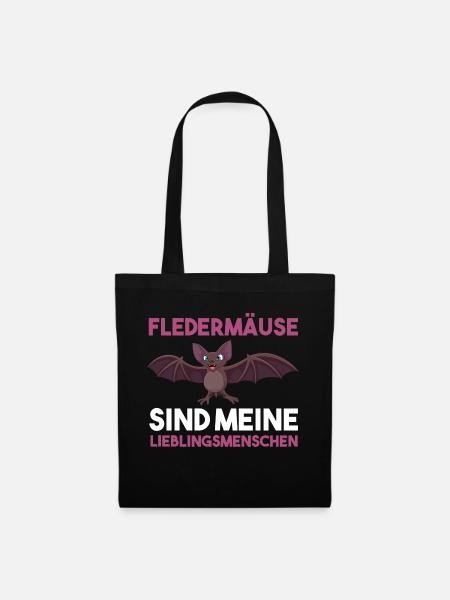 Fledermausliebhaber Fledermaus - Stoffbeutel - Schwarz