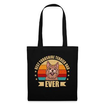 MEILLEUR YORKSHIRE TERRIER Papa - Sac en tissu - noir - Devant
