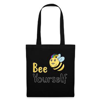 Bee Yourself - Pride Gay LGBT - Stoffbeutel - Schwarz - Vorne