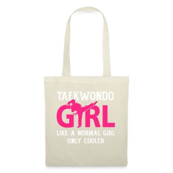 Taekwondo Girl Like A Normal Girl Only Cooler - Sac en tissu - nature - Devant