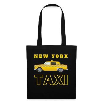 new york city taxi jaune - Sac en tissu - noir - Devant