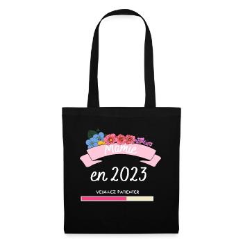 Mamie En 2023 Annonce Grossesse Futur Grand Mère - Tote Bag - black - Front